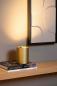 Preview: Lucide TUBE Tischleuchte Ø9,6cm LED 5W 2700K GU10 Messing matt 3-StepDim