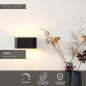 Preview: Lucide XERA Wandleuchte 1xG9 Schwarz Gold innen dimmbar Aluminium