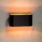 Preview: Lucide XERA Wandleuchte 1xG9 Schwarz Gold innen dimmbar Aluminium