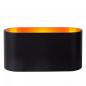 Preview: Lucide XERA Wandleuchte 1xG9 Schwarz Gold innen dimmbar Aluminium
