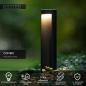 Preview: Lucide COMBO LED Pollerleuchte Schwarz – Ø9 cm, 9W, 3000K, IP54, 65 cm