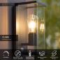 Preview: Lucide CLAIRE Wandleuchte Anthrazit E27 IP54 Bewegungs- & Tag/Nacht-Sensor