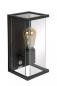 Preview: Lucide CLAIRE Wandleuchte Anthrazit E27 IP54 Bewegungs- & Tag/Nacht-Sensor