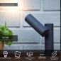 Preview: Lucide TATUM LED Gartenstrahler 5W 3000K IP65 Anthrazit