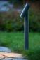 Preview: Lucide TATUM LED Pollerleuchte Anthrazit – 5W, 3000K, IP65, schwenkbar