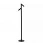 Preview: Lucide ANTRIM Akku Stehlampe mit Leselampe LED 2x2,2W 2700K IP54 Schwarz wiederaufladbar
