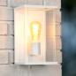 Preview: Lucide CLAIRE Wandleuchte IP54 Weiß – 1x E27 Außenwandleuchte im Landhausstil