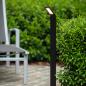 Preview: Lucide LAWFORD LED Pollerleuchte Schwarz – 6W, 3000K, IP54, 80,5 cm