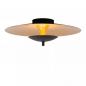 Preview: Lucide VULCAN LED Deckenleuchte Ø35 cm 9W 3000K dimmbar Schwarz Messing