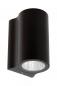 Preview: Lucide AKRA Wandleuchte Außen Schwarz LED IP54 Downlight 2700K