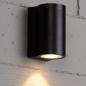 Preview: Lucide AKRA Wandleuchte Außen Schwarz LED IP54 Downlight 2700K