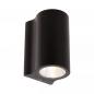Preview: Lucide AKRA Wandleuchte Außen Schwarz LED IP54 Downlight 2700K