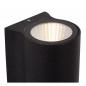 Preview: Lucide AKRA Außen-Wandleuchte Schwarz LED 2x6,5W IP54