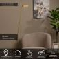 Preview: Lucide Stehlampe LAVALE – LED Leselampe mit Touchdimmer Ockergelb