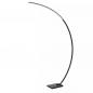 Preview: Lucide CURVE Bogenlampe LED 15W 2700K Schwarz dimmbar mit Marmorfuß