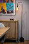 Preview: Lucide Stehlampe LORIN – Vintage Stehleuchte mit Marmorfuß Schwarz