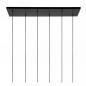 Preview: Lucide JOANET Pendelleuchte 6xE27 Rauchglas Grau modern dimmbar