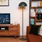 Preview: Lucide SIEMON Stehlampe Ø35cm E27 Grün Retro Design