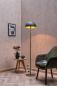 Preview: Lucide SIEMON Stehlampe Ø35cm E27 Grün Retro Design