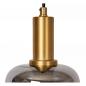 Preview: Lucide JOANET Pendelleuchte Ø16 cm E27 Rauchglas Grau Messing