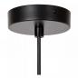 Preview: Lucide JOANET Pendelleuchte Ø16 cm E27 Rauchglas Grau Messing