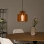 Preview: Lucide ROLLO Pendelleuchte 1xE27 Terrakotta Filz Japandi dimmbar höhenverstellbar Ø31cm