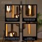 Preview: Lucide JOANET Pendelleuchte Ø65 cm 4xE27 Messing Rauchglas