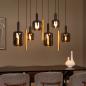 Preview: Lucide JOANET Pendelleuchte 6xE27 Messing modern Glas dimmbar