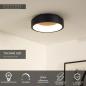 Preview: Lucide TALOWE LED Deckenleuchte Ø30cm 20W 3000K Schwarz dimmbar