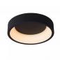 Preview: Lucide TALOWE LED Deckenleuchte Ø30cm 20W 3000K Schwarz dimmbar