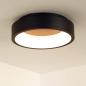 Preview: Lucide TALOWE LED Deckenleuchte Ø30cm 20W 3000K Schwarz dimmbar