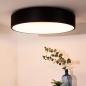 Preview: Lucide TALOWE LED Deckenleuchte Ø60 cm Schwarz 3000K dimmbar 42W