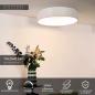Preview: Lucide TALOWE LED Deckenleuchte Ø60 cm Weiß 3000K dimmbar 42W