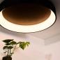 Preview: Lucide TALOWE LED Deckenleuchte Ø80 cm 80W 3000K dimmbar Schwarz