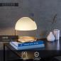 Preview: Lucide CATO Tischlampe Ø23,5cm E27 Weiß Retro Glas Metall