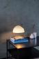 Preview: Lucide CATO Tischlampe Ø23,5cm E27 Weiß Retro Glas Metall
