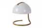Preview: Lucide CATO Tischlampe Ø23,5cm E27 Weiß Retro Glas Metall