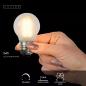 Preview: Lucide G45 LED Glühfadenlampe E27 Ø4,5 cm 4W 2700K dimmbar Matt