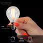 Preview: Lucide P45 LED Glühfadenlampe Ø4,5 cm E14 4W 2700K dimmbar Transparent