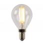Preview: Lucide P45 LED Glühfadenlampe Ø4,5 cm E14 4W 2700K dimmbar Transparent