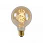 Preview: Lucide G95 LED Glühfadenlampe Ø9,5cm E27 4,9W 2200K Amber dimmbar