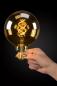 Preview: Lucide G125 LED Glühfadenlampe Ø12,5cm E27 4,9W 2200K Amber dimmbar