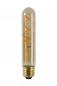 Preview: Lucide T32 LED Glühfadenlampe Ø3cm E27 4,9W 2200K Amber dimmbar Rohrform