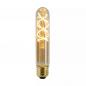 Preview: Lucide T32 LED Glühfadenlampe Ø3cm E27 4,9W 2200K Amber dimmbar Rohrform