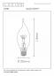Preview: Lucide CT35 E14 LED Filament 3W 2200K 165 lm dimmbar Amber – kompakte Vintage-Kerzenlampe