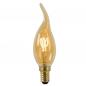 Preview: Lucide CT35 E14 LED Filament 3W 2200K 165 lm dimmbar Amber – kompakte Vintage-Kerzenlampe