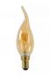Preview: Lucide CT35 E14 LED Filament 3W 2200K 165 lm dimmbar Amber – kompakte Vintage-Kerzenlampe