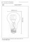 Preview: Lucide A60 LED Glühfadenlampe Ø6cm E27 4,9W 2200K Amber dimmbar