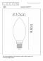 Preview: Lucide LED FILAMENT C35 E14 3W 2200K DIMMBAR