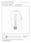 Preview: Lucide ST64 TWILIGHT SENSOR E27 LED Filament 4W 2200K 300 lm Amber – mit Dämmerungssensor